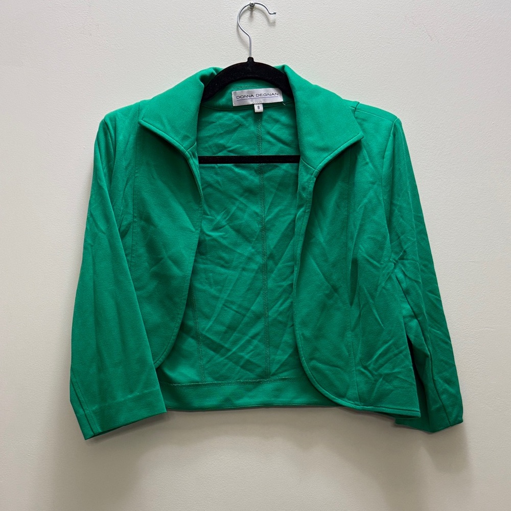 Donna Degnan Vibrant Green Women’s Bolero Blazer